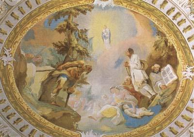 MAULBERTSCH, Franz Anton Adoration of the Virgin (mk08) Sweden oil painting art